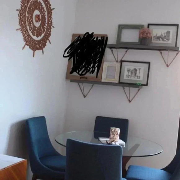 Grey and Rose Gold Bracket Floating Shelves - Picture 3 of 3